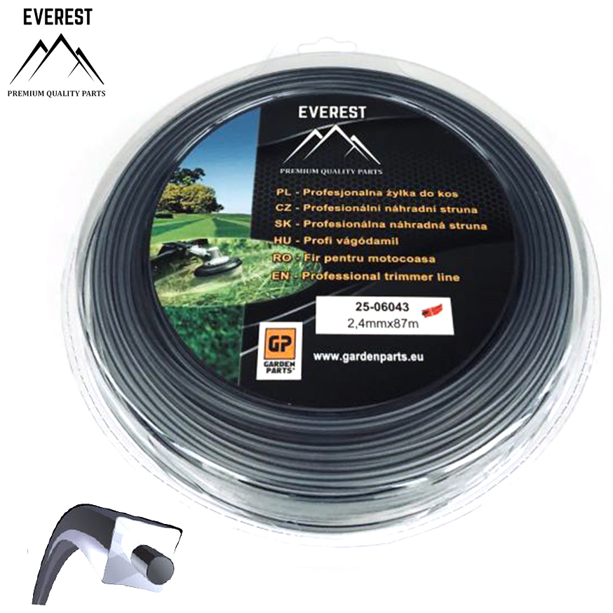 TRIMMER LINE DUAL POWER LINE 2.4mm 87M EVEREST