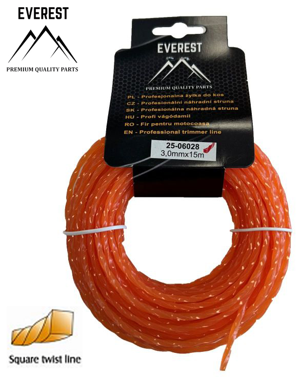 TWIST CUTTING LINE 3.0mm 15M EVEREST