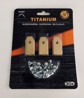 AUTOMOWER BLADE HUSQVARNA GARDENA 35mm TITANIUM SET 30 PCS EVEREST