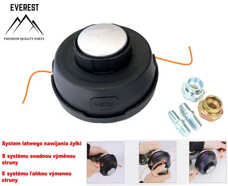 SEMI-AUTOMATIC TRIMMER HEAD PRO 10x1.25L EVEREST