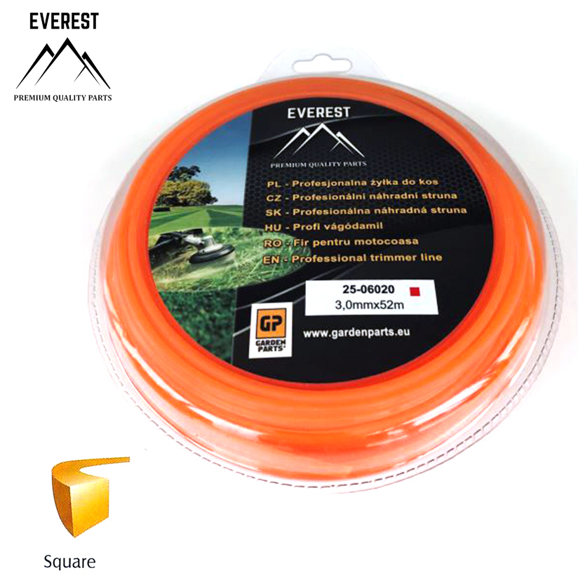 SQUARE TRIMMER LINE 3.0mm 52M EVEREST