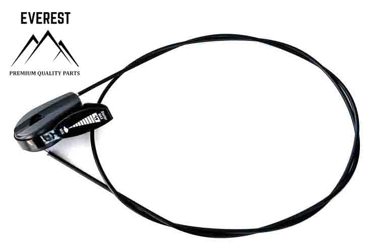 THROTTLE CABLE WITH LEVER UNIVERSAL PLASTIC 1915mmx1775mm EVEREST