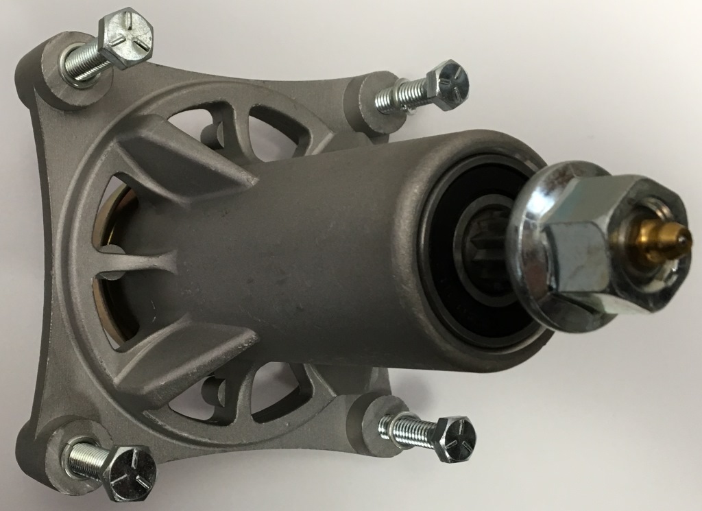 Blade mandrel HUSQVARNA CRAFTSMAN complete, high, mounted on 4 screws, 5-arm star