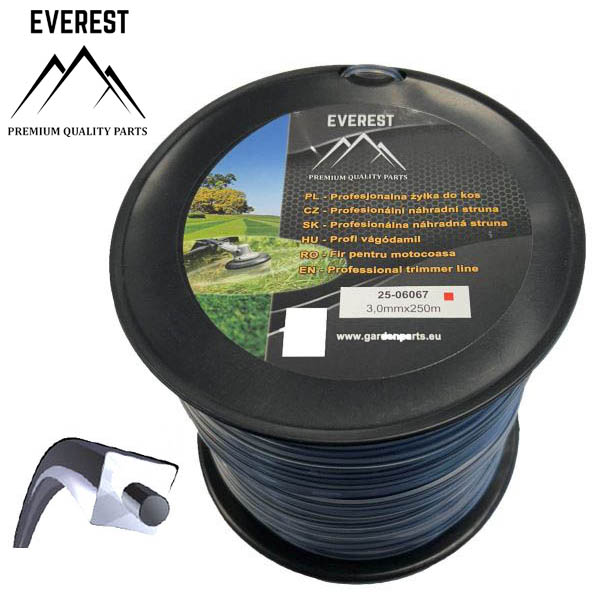 TRIMMER LINE DUAL POWER LINE 3.00mm 250M EVEREST