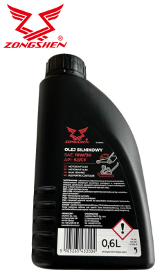ZONGSHEN OIL FOR 4-STROKE ENGINES 10W30 SJ/CF 0.6L