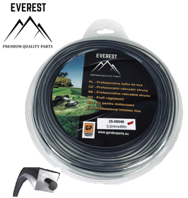 TRIMMER LINE DUAL POWER LINE 3.30mm 46M EVEREST