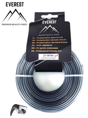 TRIMMER LINE DUAL POWER LINE 2.65mm 15M EVEREST