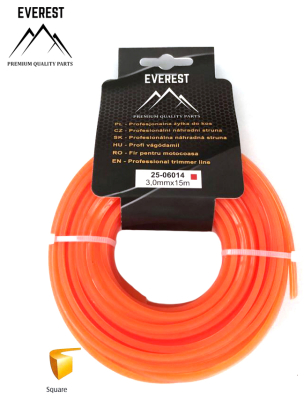 SQUARE TRIMMER LINE 3.0mm 15M EVEREST